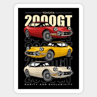 Toyota 2000GT Retro Car Sticker